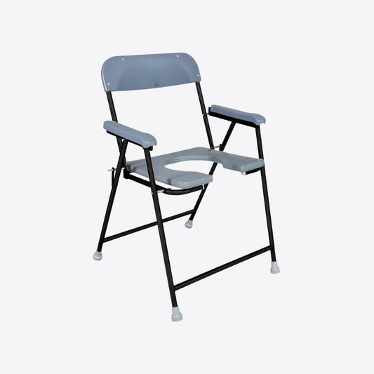 Medvance Portable Folding Commode Chair, Powder Coated, 313 - Medvance Surgicals