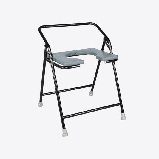 Medvance Portable Folding Commode Chair, Powder Coated, 311 - Medvance Surgicals