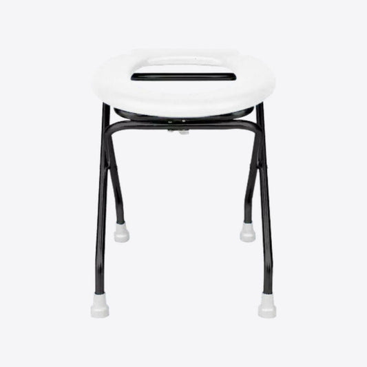 Medvance Portable Folding Commode Stool, Round - Medvance Surgicals