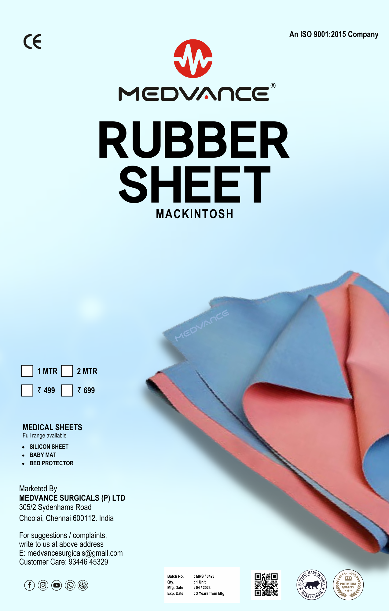 MACKINTOSH RUBBER SHEET