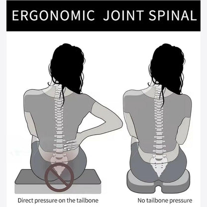 Medvance Orthopedic Coccyx Cushion, Mesh Black - Medvance Surgicals