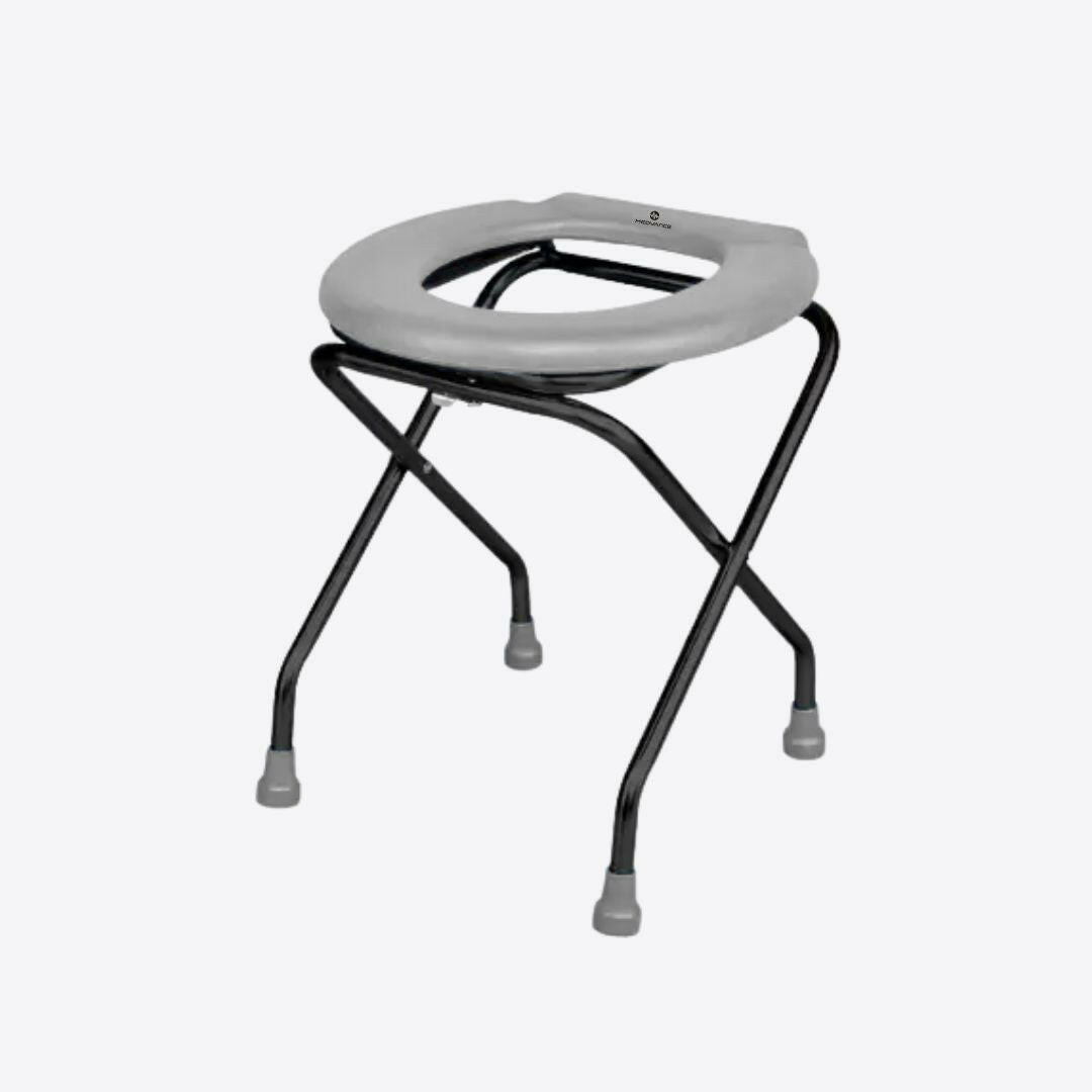 Medvance Portable Folding Commode Stool, Round - Medvance Surgicals