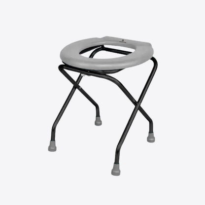 Medvance Portable Folding Commode Stool, Round - Medvance Surgicals