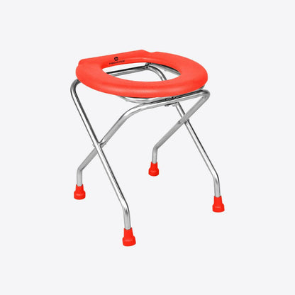 Medvance Portable Folding Commode Stool, Round - Medvance Surgicals