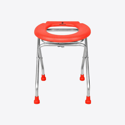 Medvance Portable Folding Commode Stool, Round - Medvance Surgicals