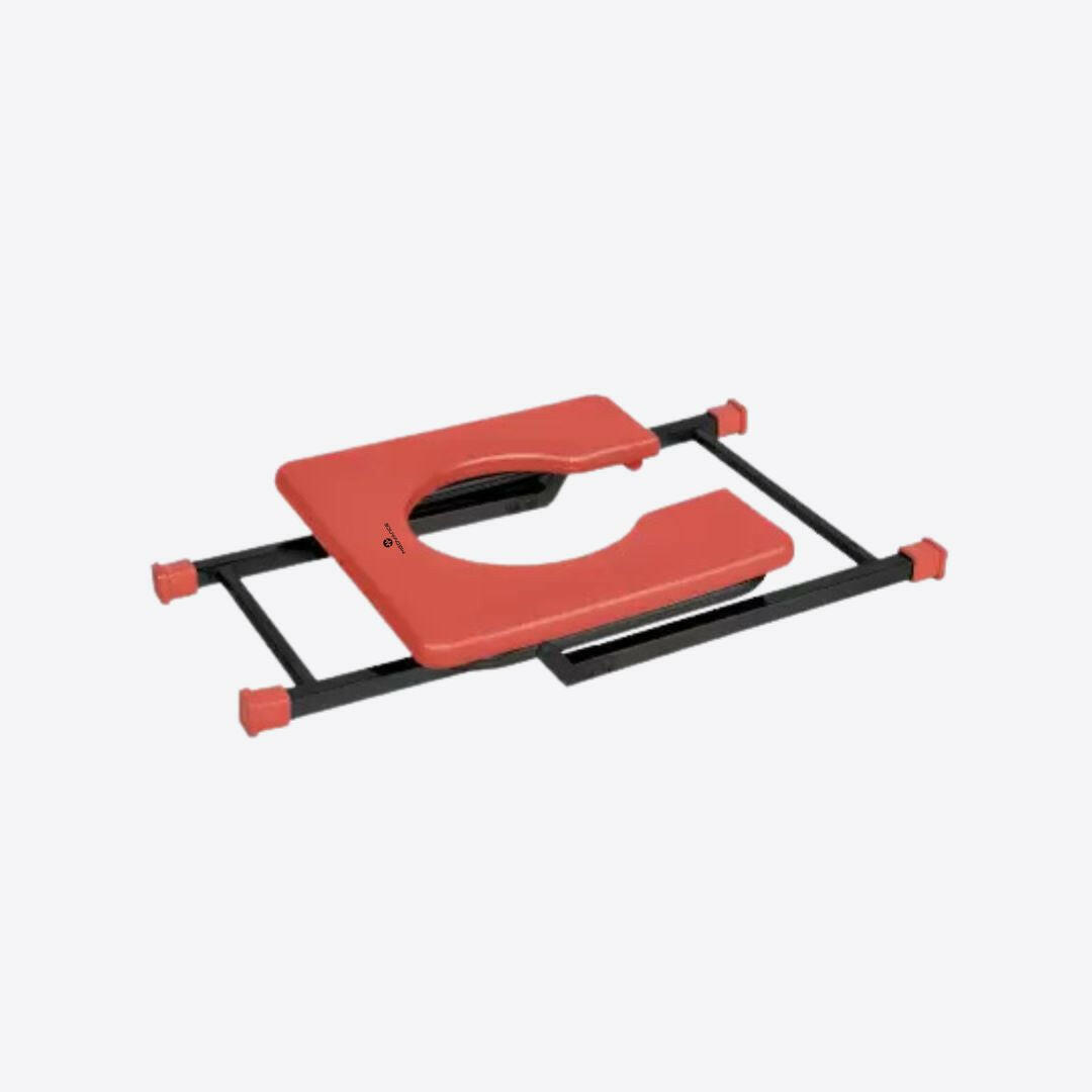 Medvance Portable Folding Commode Stool, Square - Medvance Surgicals