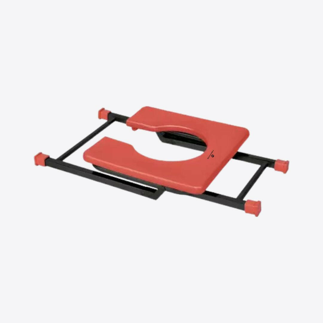 Medvance Portable Folding Commode Stool, Square - Medvance Surgicals