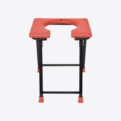 Medvance Portable Folding Commode Stool, Square - Medvance Surgicals