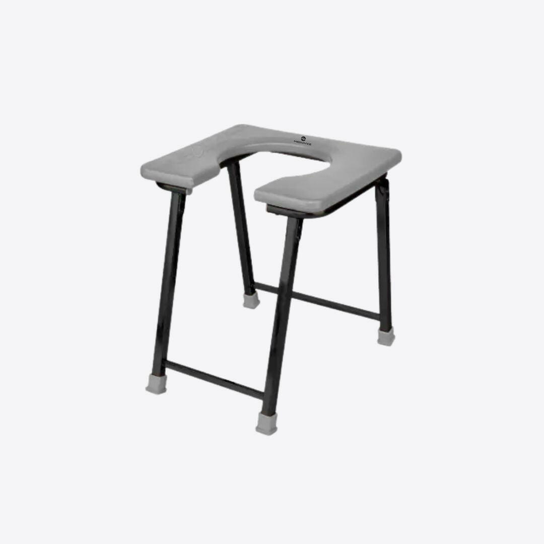 Medvance Portable Folding Commode Stool, Square - Medvance Surgicals