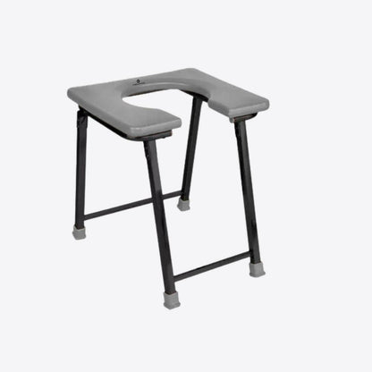 Medvance Portable Folding Commode Stool, Square - Medvance Surgicals