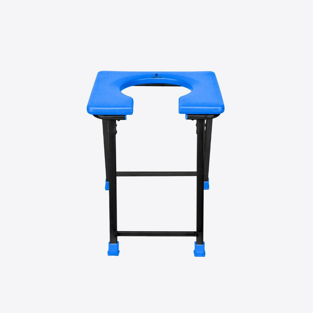 Medvance Portable Folding Commode Stool, Square - Medvance Surgicals