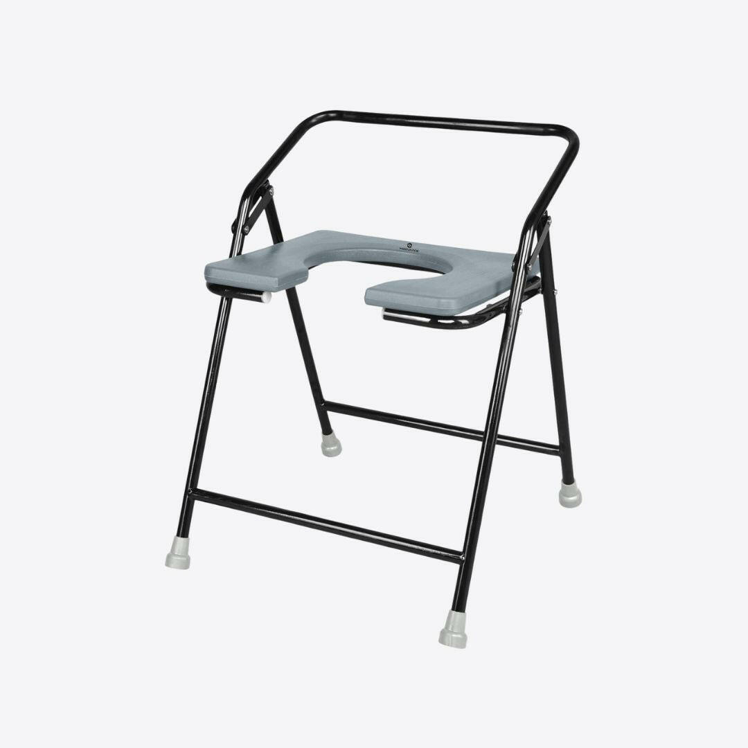 Medvance Portable Folding Commode Chair, Powder Coated, 311 - Medvance Surgicals