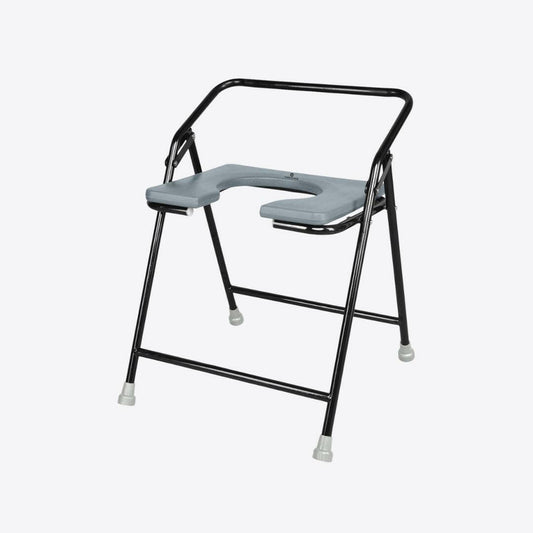Medvance Portable Folding Commode Chair, Powder Coated, 311 - Medvance Surgicals