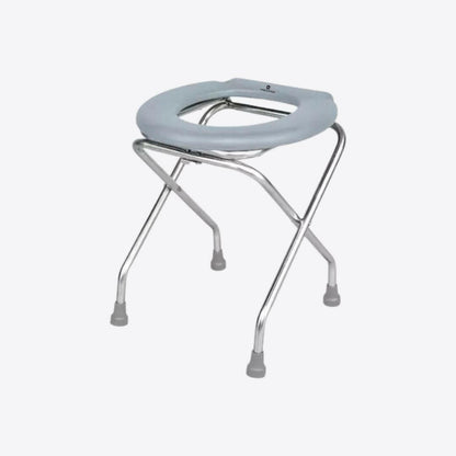 Medvance Portable Folding Commode Stool, Round - Medvance Surgicals