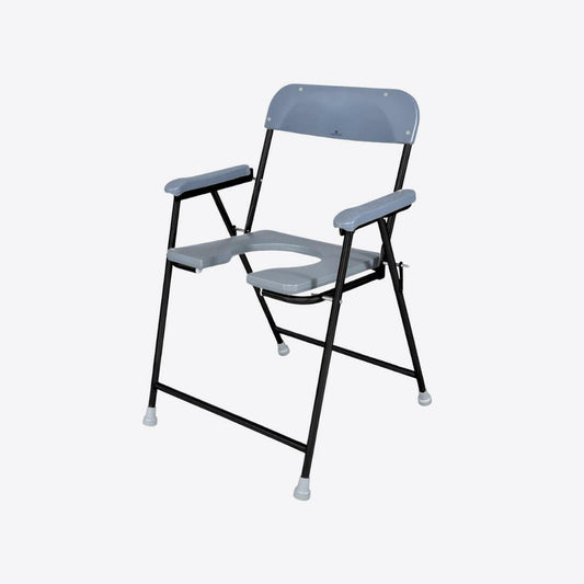 Medvance Portable Folding Commode Chair, Powder Coated, 313 - Medvance Surgicals