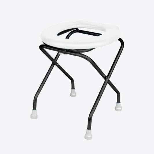 Medvance Portable Folding Commode Stool, Round - Medvance Surgicals
