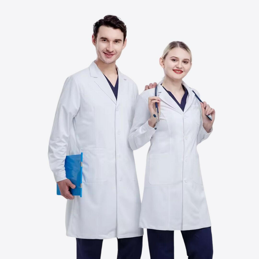 Medvance Lab Coat Full Sleeve, White - Medvance Surgicals