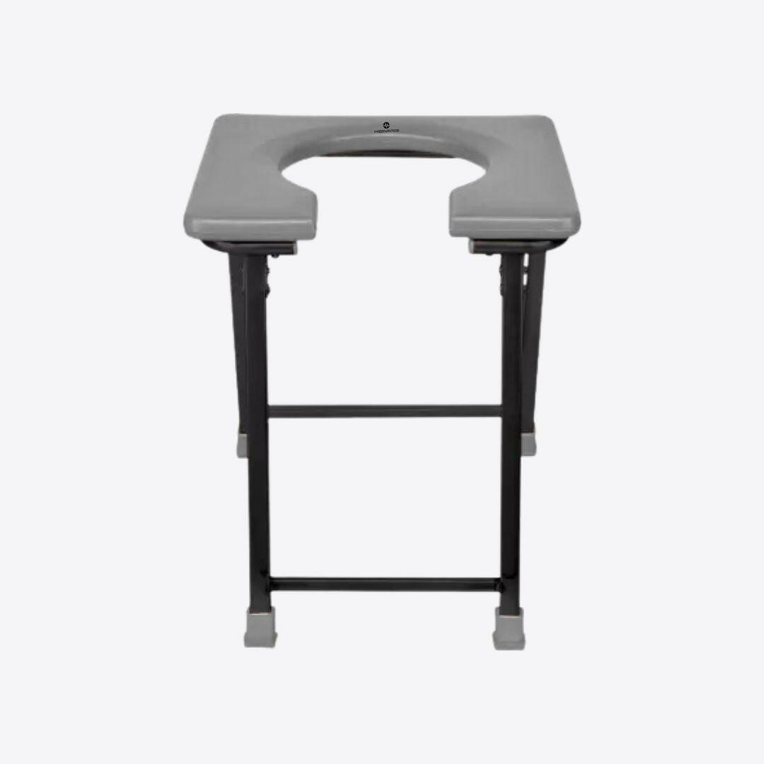 Medvance Portable Folding Commode Stool, Square - Medvance Surgicals