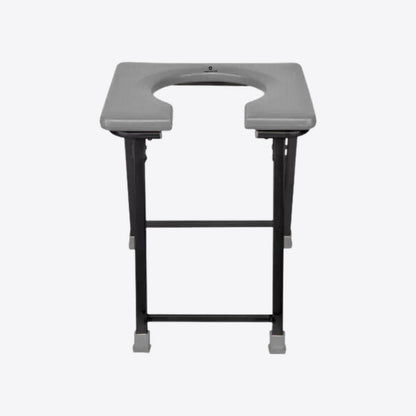Medvance Portable Folding Commode Stool, Square - Medvance Surgicals