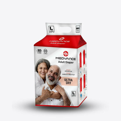 Medvance Adult Diapers - Superior Absorbency, All-Day Comfort, Reliable Protection, Large - Medvance Surgicals