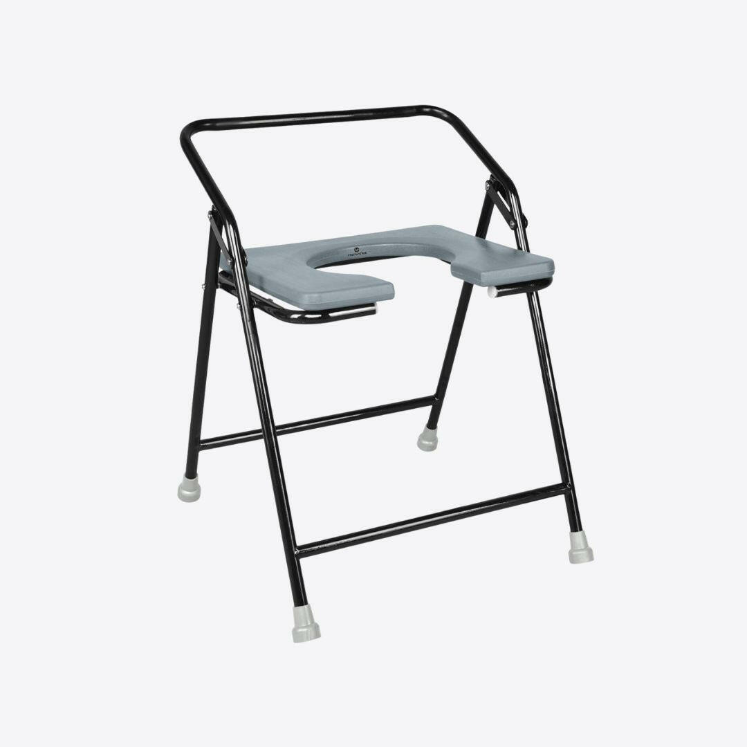 Medvance Portable Folding Commode Chair, Powder Coated, 311 - Medvance Surgicals