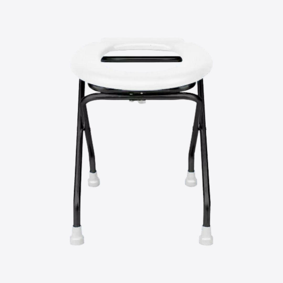 Medvance Portable Folding Commode Stool, Round - Medvance Surgicals