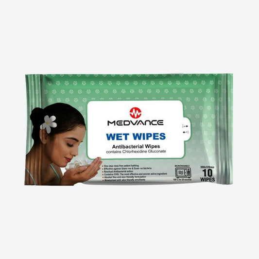 Medvance Wet Wipes for Adults (Antibacterial) - Medvance Surgicals