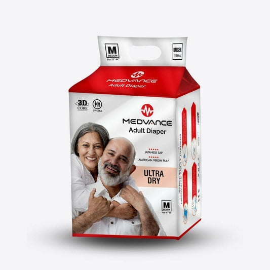 Medvance Adult Diapers - Superior Absorbency, All-Day Comfort, Reliable Protection, Medium - Medvance Surgicals