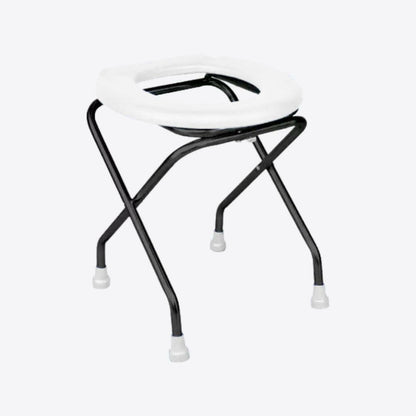 Medvance Portable Folding Commode Stool, Round - Medvance Surgicals