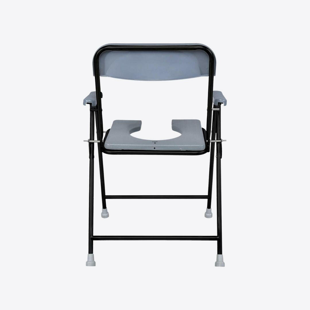 Medvance Portable Folding Commode Chair, Powder Coated, 313 - Medvance Surgicals