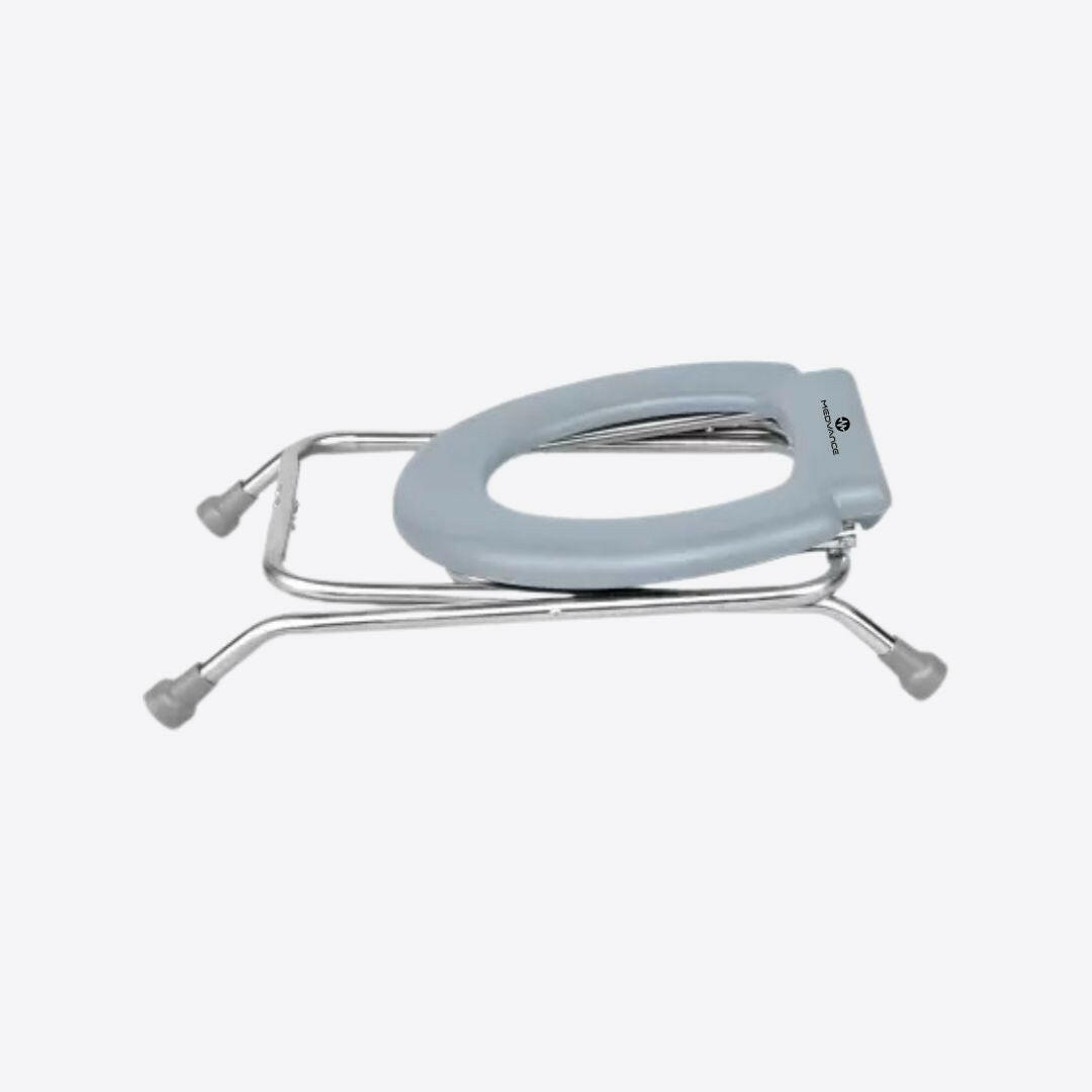 Medvance Portable Folding Commode Stool, Round - Medvance Surgicals