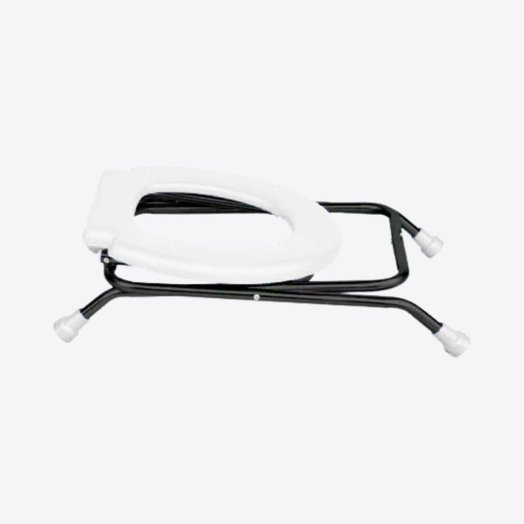 Medvance Portable Folding Commode Stool, Round - Medvance Surgicals