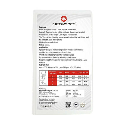 Medvance Cotton Compression Stockings for Varicose Veins Class 2 (Pair) - Medvance Surgicals