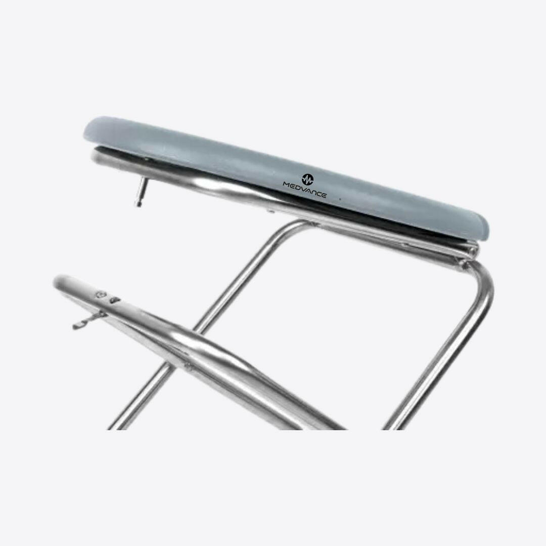 Medvance Portable Folding Commode Stool, Round - Medvance Surgicals