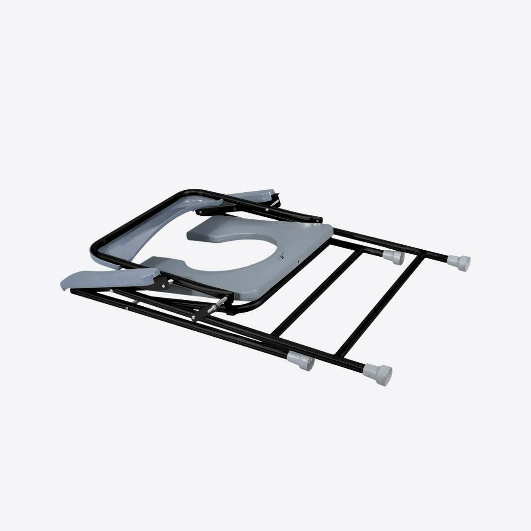 Medvance Portable Folding Commode Chair, Powder Coated, 313 - Medvance Surgicals