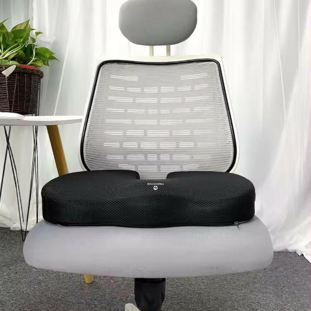 Medvance Orthopedic Coccyx Cushion, Mesh Black - Medvance Surgicals