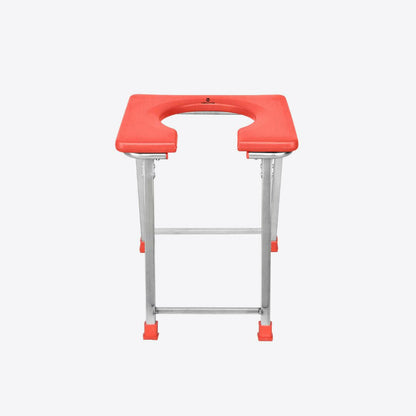 Medvance Portable Folding Commode Stool, Square - Medvance Surgicals