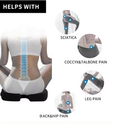 Medvance Orthopedic Coccyx Cushion, Mesh Black - Medvance Surgicals