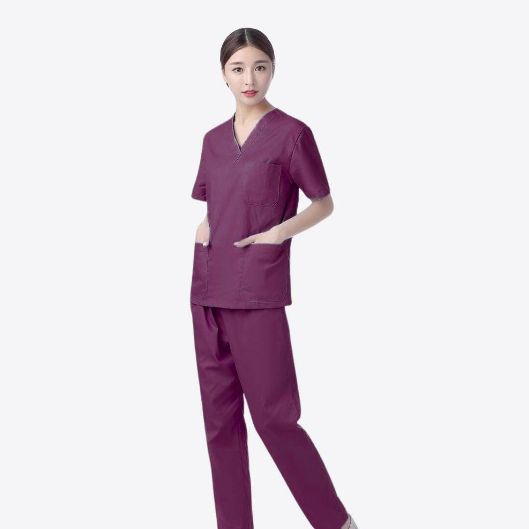Medvance Classic Scrub Suit, Wine - Medvance Surgicals