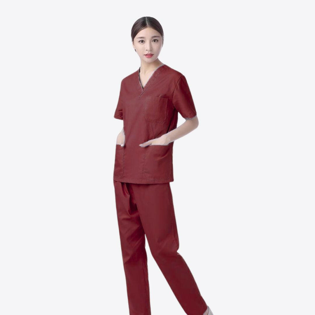 Medvance Classic Scrub Suit, Maroon - Medvance Surgicals