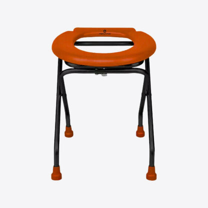 Medvance Portable Folding Commode Stool, Round - Medvance Surgicals