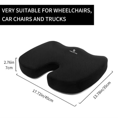 Medvance Orthopedic Coccyx Cushion, Mesh Black - Medvance Surgicals