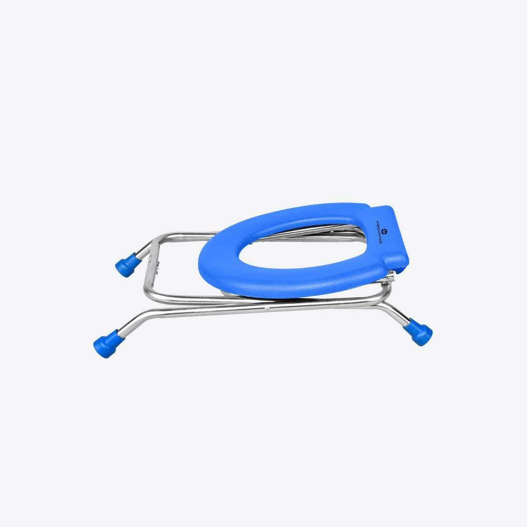 Medvance Portable Folding Commode Stool, Round - Medvance Surgicals
