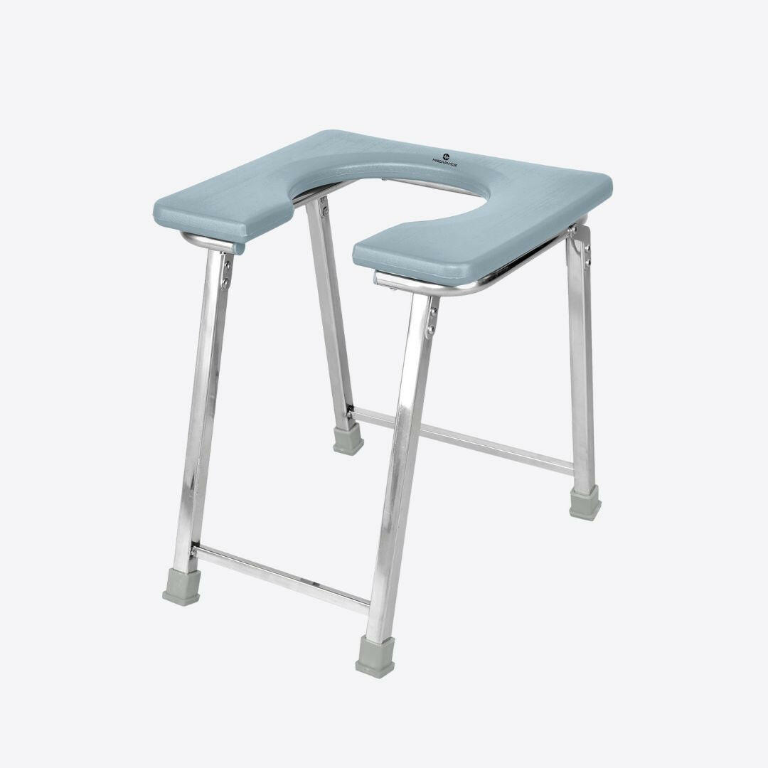 Medvance Portable Folding Commode Stool, Square - Medvance Surgicals