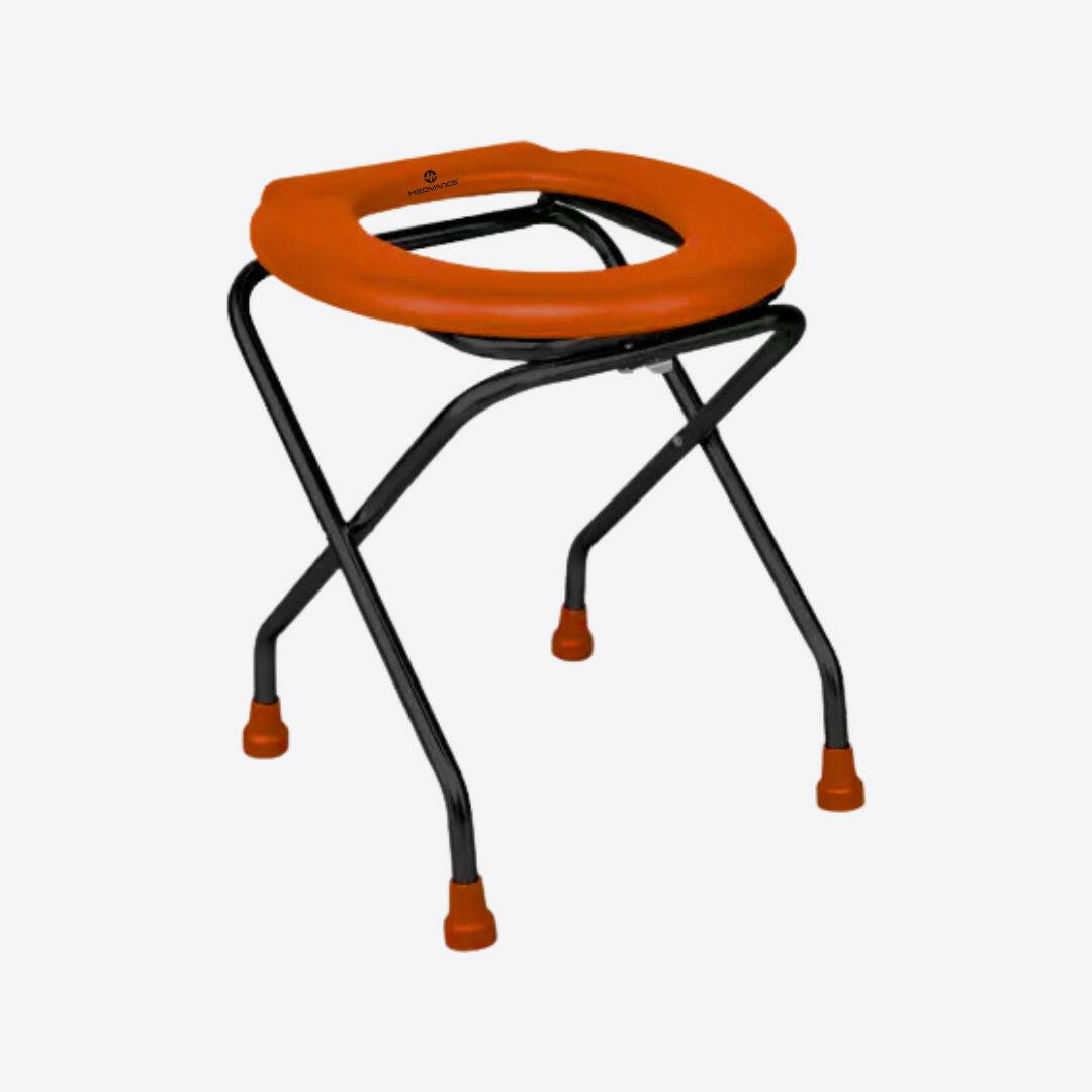 Medvance Portable Folding Commode Stool, Round - Medvance Surgicals