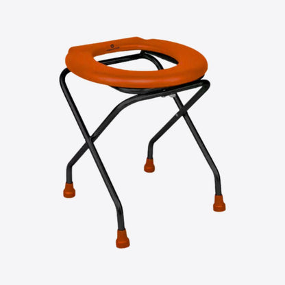 Medvance Portable Folding Commode Stool, Round - Medvance Surgicals
